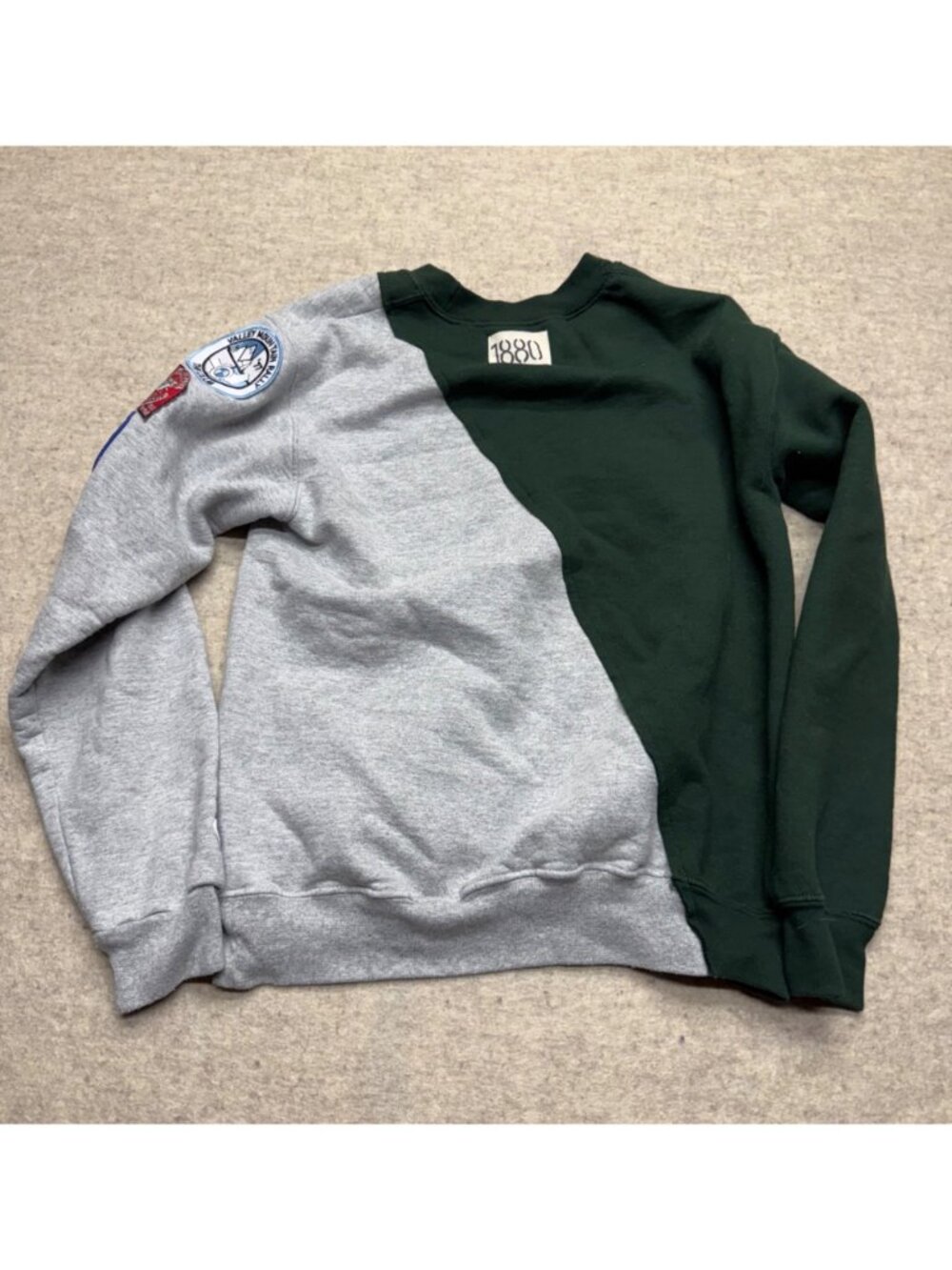 Riley Vintage Patchwork Crewneck Sweatshirt Women's Size XS - Picture 8 of 10